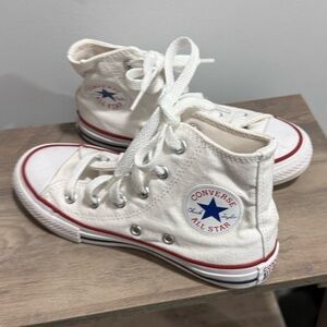 Little Kids Sz 12C White Converse Allstar Hightop Sneakers
